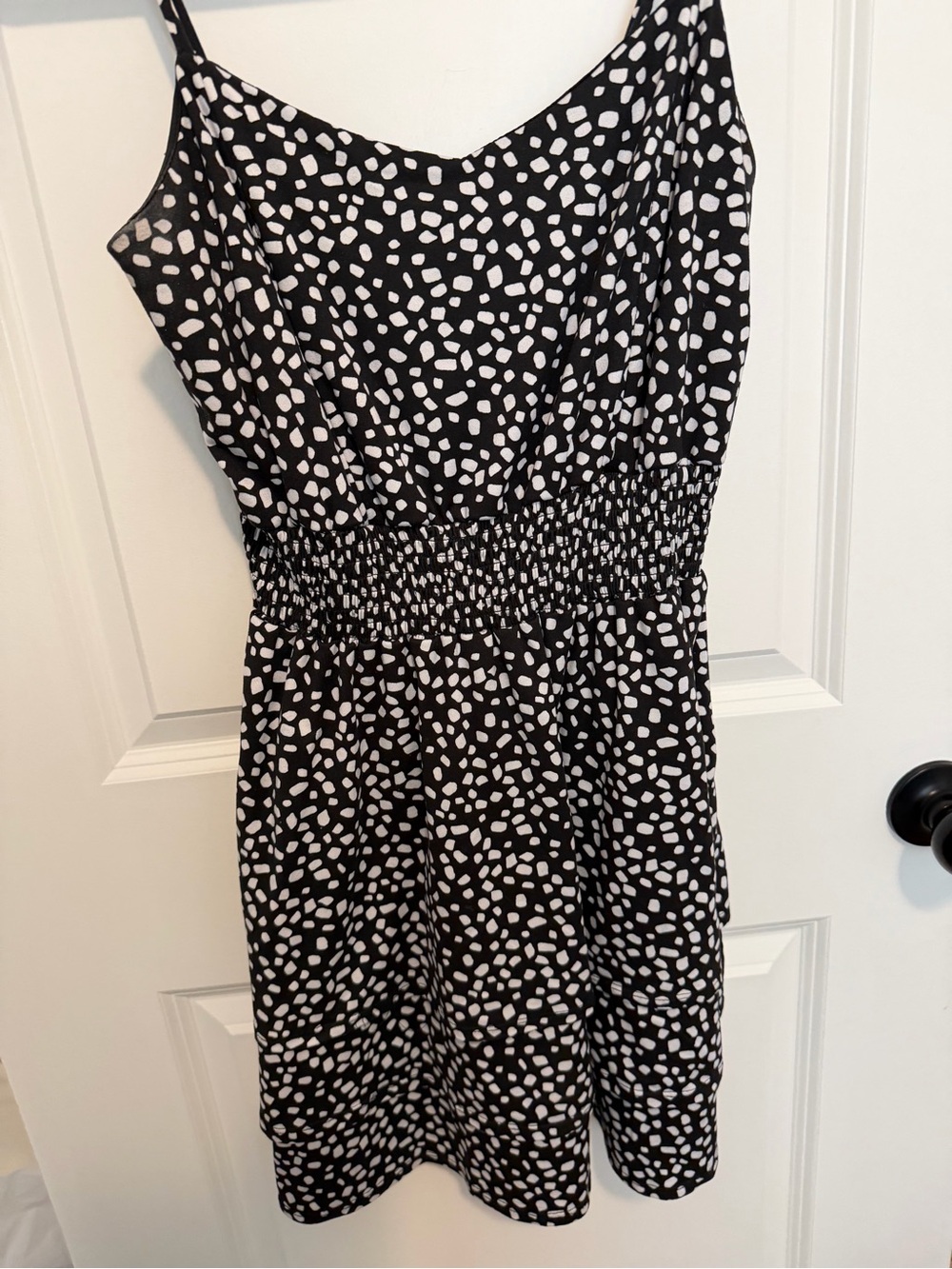 Emerald Sundae Black & White Polka-Spot Mini Dress